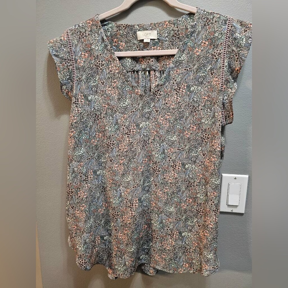 L Floral LOFT Business Shirt